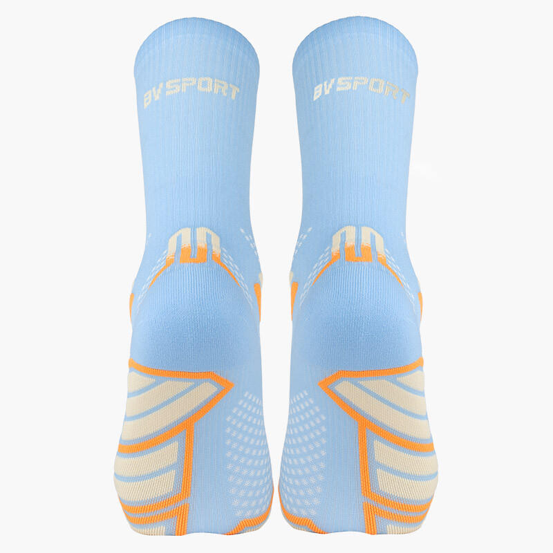 Chaussettes TRAIL ULTRA HIGH Ciel/Orange 2/5