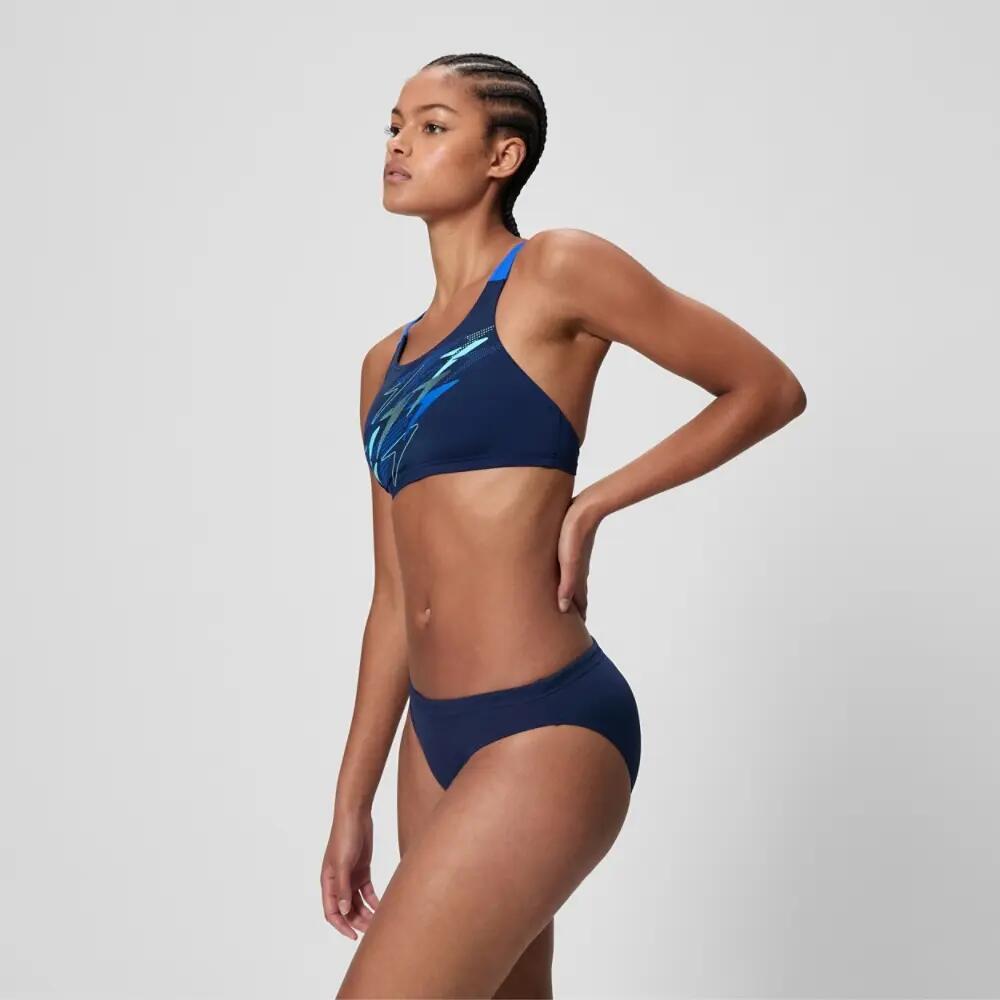 Bikini Speedo Medley Logo V-Back marine/blu 2/7