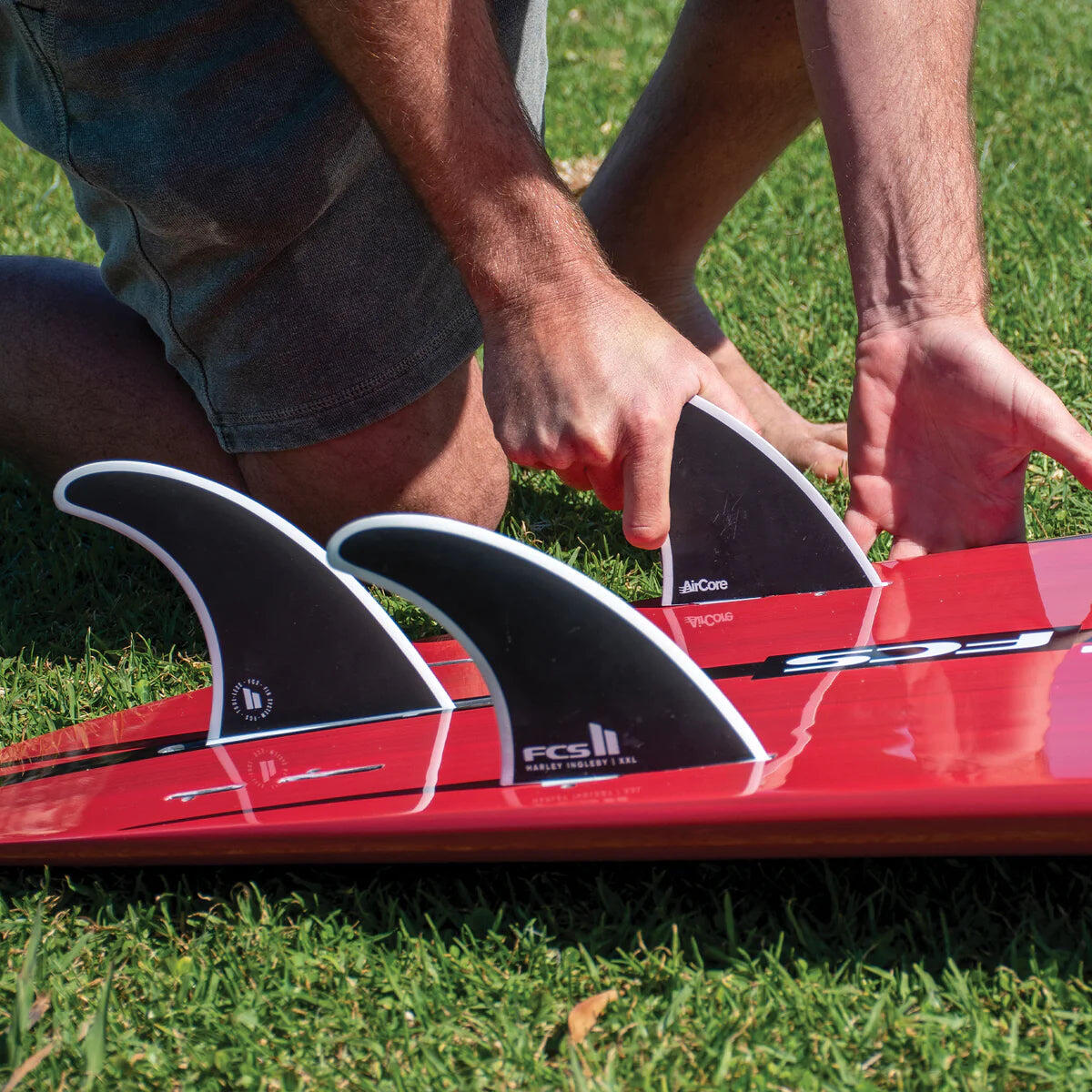 Set de 3 ailerons FCS II Harley Longboard Tri Fins-XXL 4/5