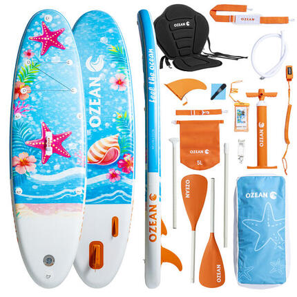 Stand Up Paddle 10' 305 cm gonflable OZEAN Premium , siège + 11 accessoires