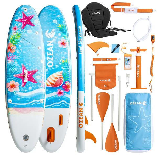 ATAA SPORTS Tabla PADDLE SURF Ozean Premium 305 cm 10' con asiento + 11 accesorios