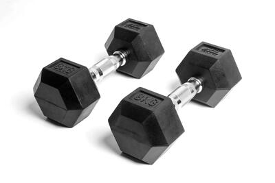 Hexagon dumbbells 1 t/m 20 kg