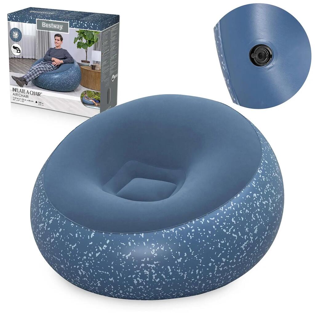 Inflatable armchair, inflatable , seating mattress, 112x112 cm, Bestway 75154