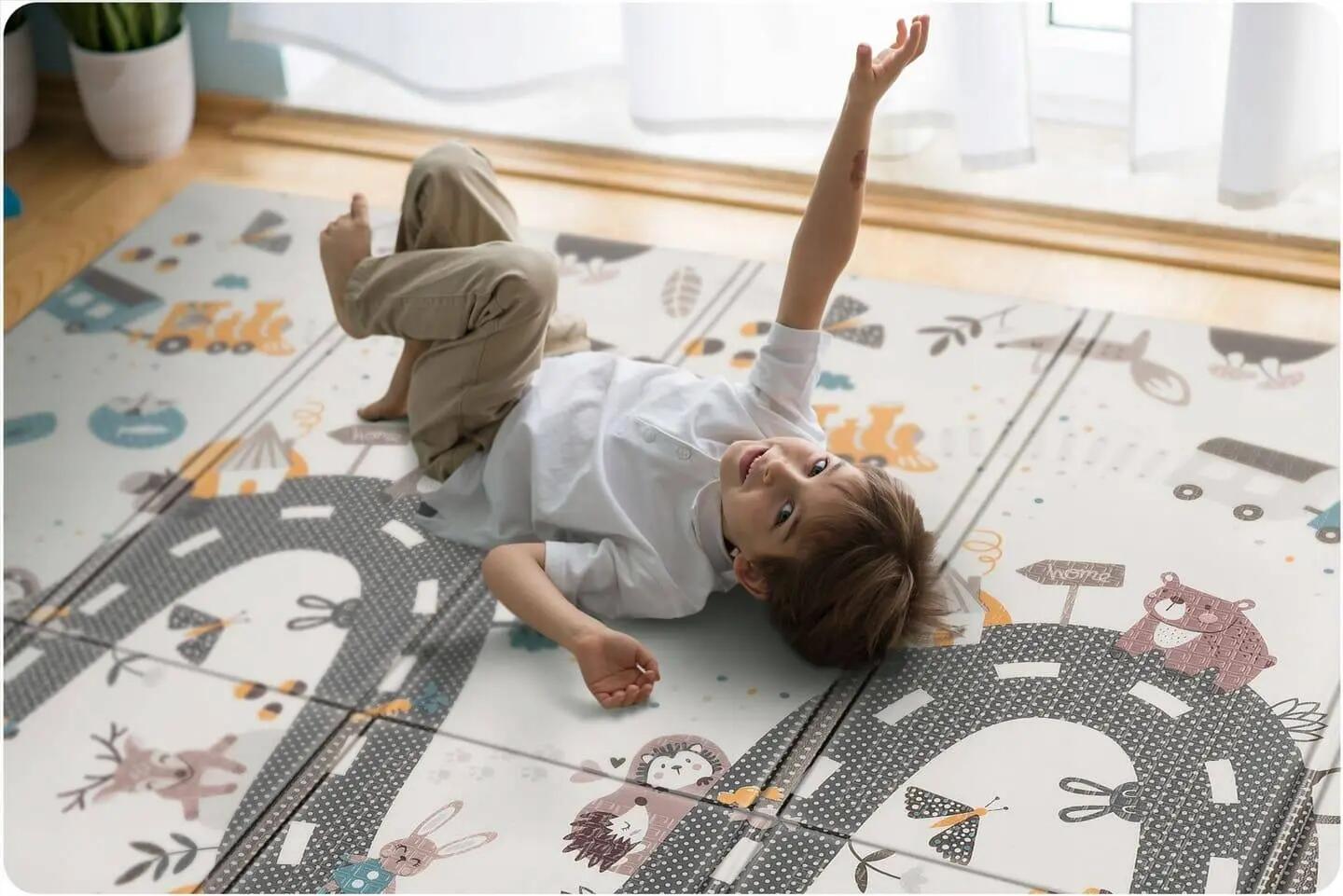 Tapis en mousse Trains 200x180 4/7