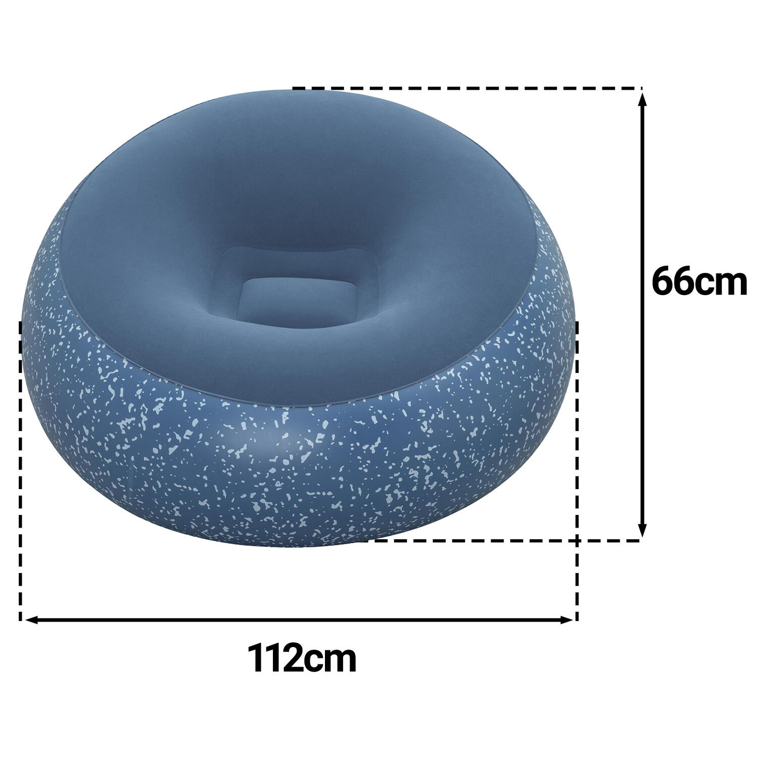 Fotel dmuchany Bestway 75154 dmuchany puf materac do siedzenia 112x112 cm 7/7