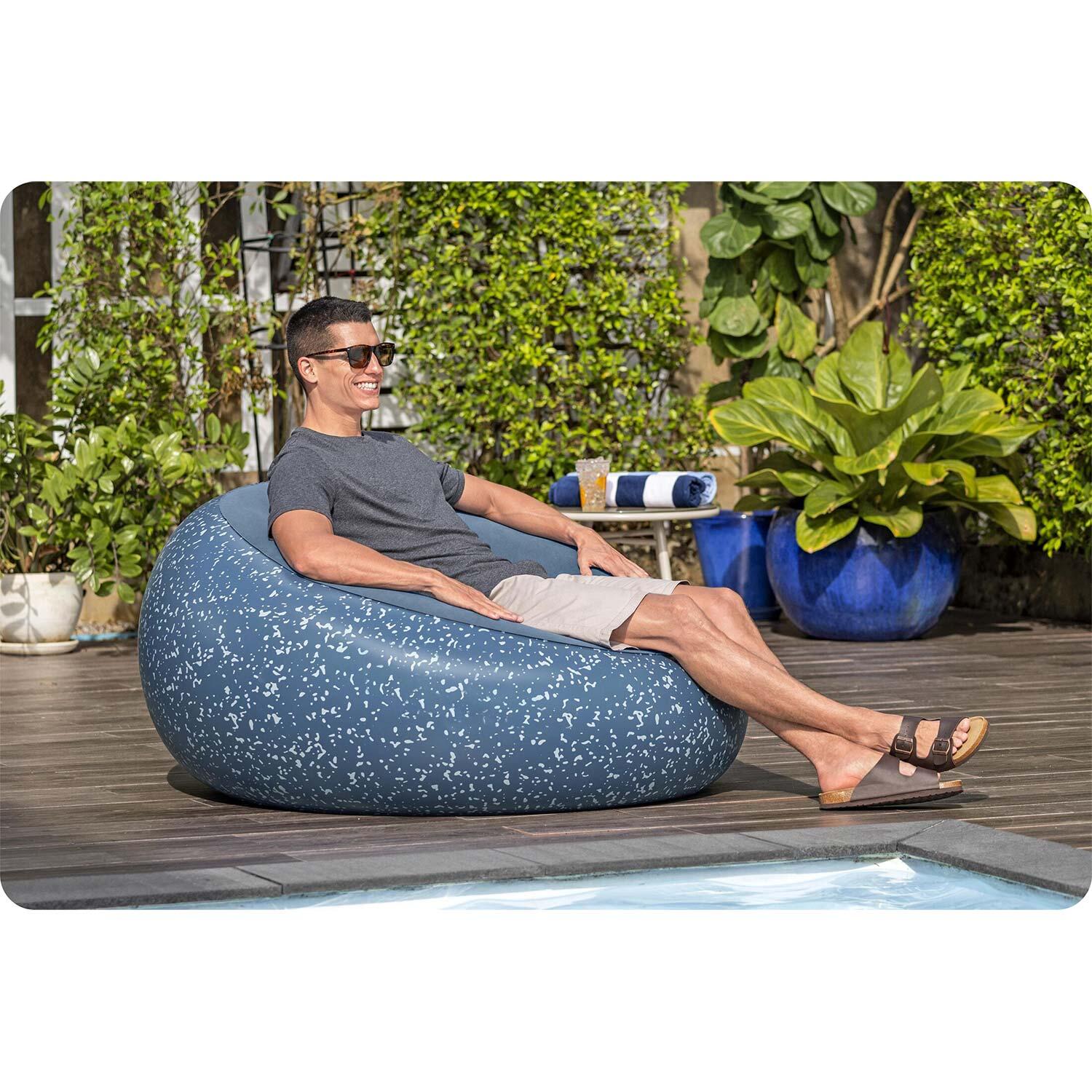 Fotel dmuchany Bestway 75154 dmuchany puf materac do siedzenia 112x112 cm 6/7