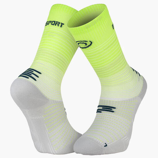 Chaussettes RUN MARATHON High Gris/Lime