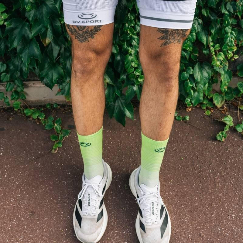 Chaussettes RUN MARATHON High Gris/Lime 4/5