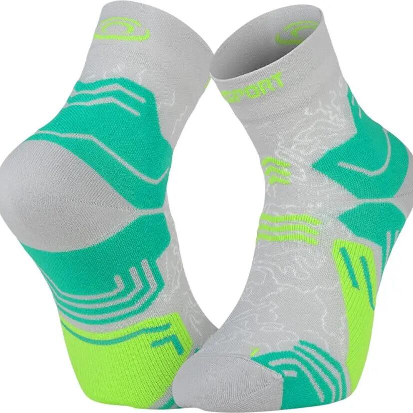 BV Sport Trek GR Mid Socks, Gray/Green