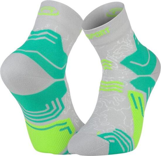 Chaussettes TREK GR MID Gris/Vert