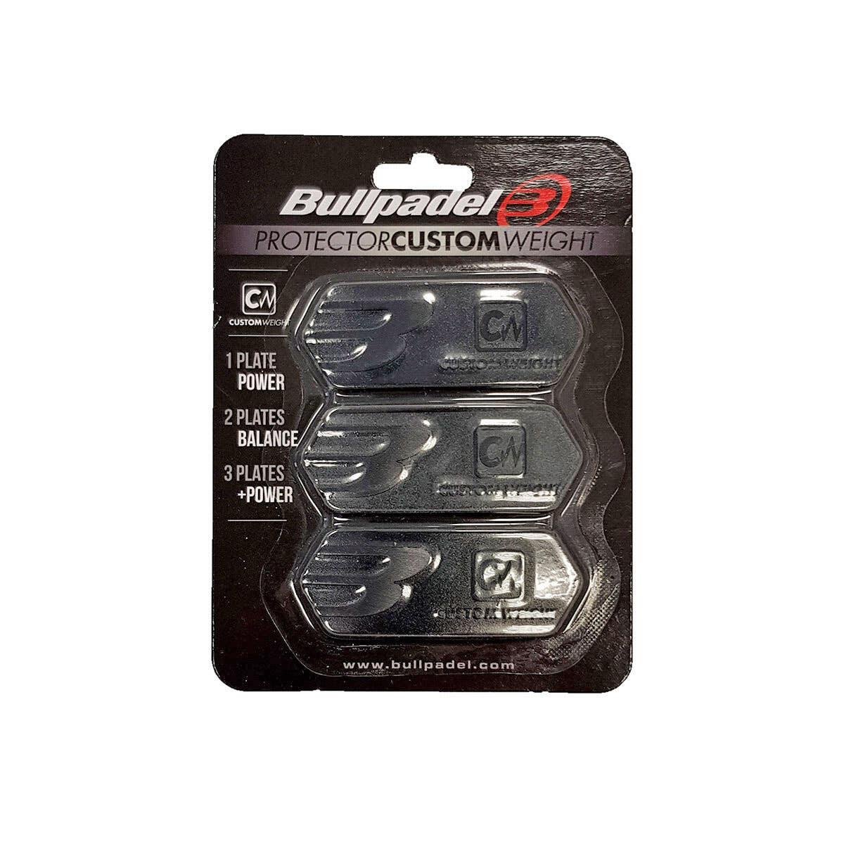 Boîte 12 Pcs - Blister (3 Pcs) Protecteur Bullpadel Custom Weight Black 2/2