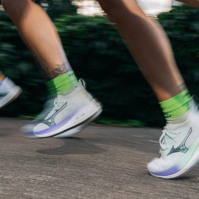 Chaussettes RUN MARATHON Mid Gris/Lime 3/4