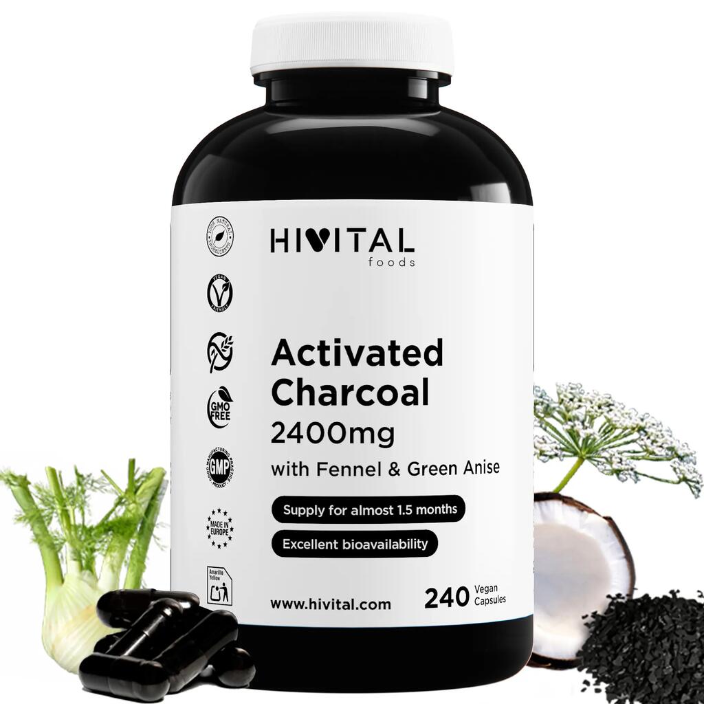 Activated Charcoal 2400 mg | 240 vegan capsules