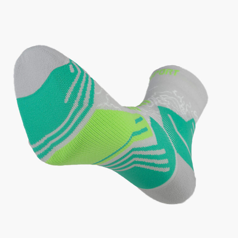 Chaussettes TREK GR MID Gris/Vert 3/3