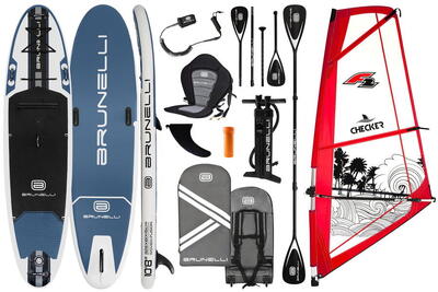 SUP Windsurf 10.8 Woven con vela Checker 45 m²