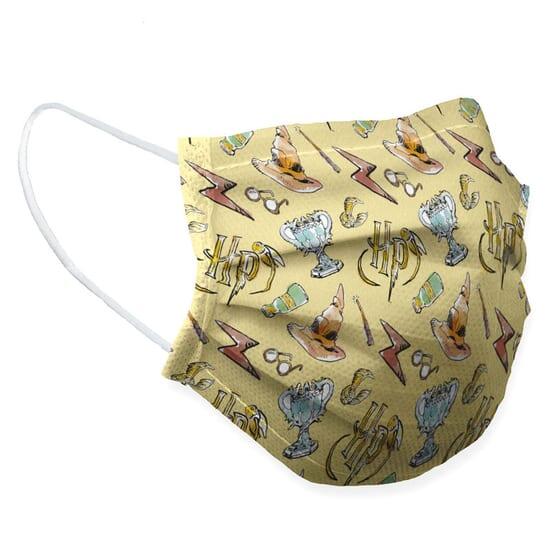 Masque hygiénique réutilisable enfant Harry Potter lavable Multicolore 2/3