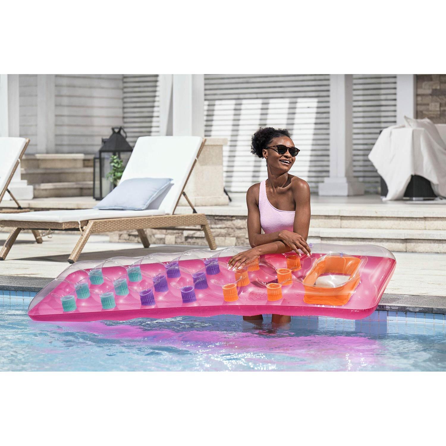 Materac dmuchany do pływania plażowy Bestway 43040 różowy 5/7