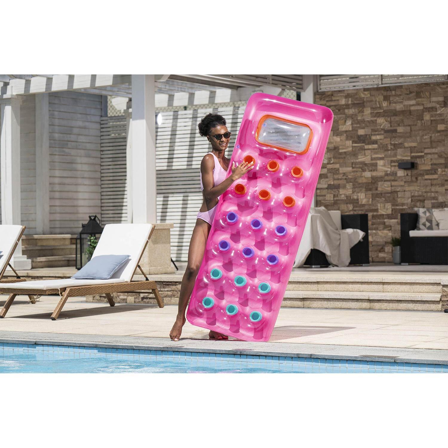 Materac dmuchany do pływania plażowy Bestway 43040 różowy 4/7
