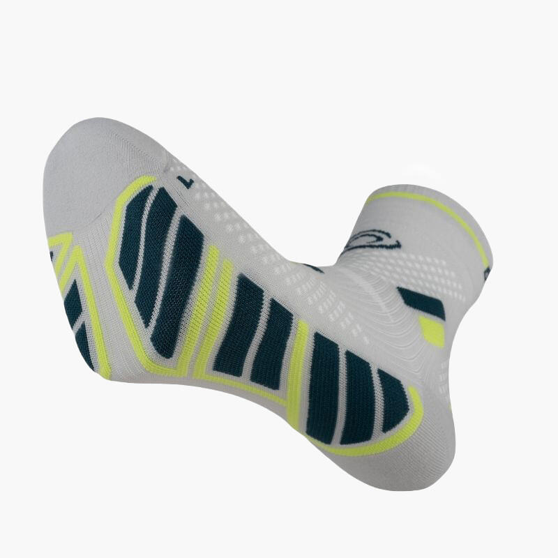 Chaussettes TRAIL ULTRA MID Gris/vert 3/5