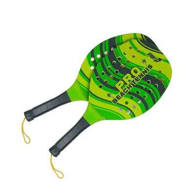Pro beach tennis racket set van 12mm hout met zachte bal – duurzame rackets voor