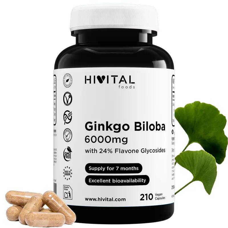 Ginkgo Biloba 6000 mg | 210 vegan capsules