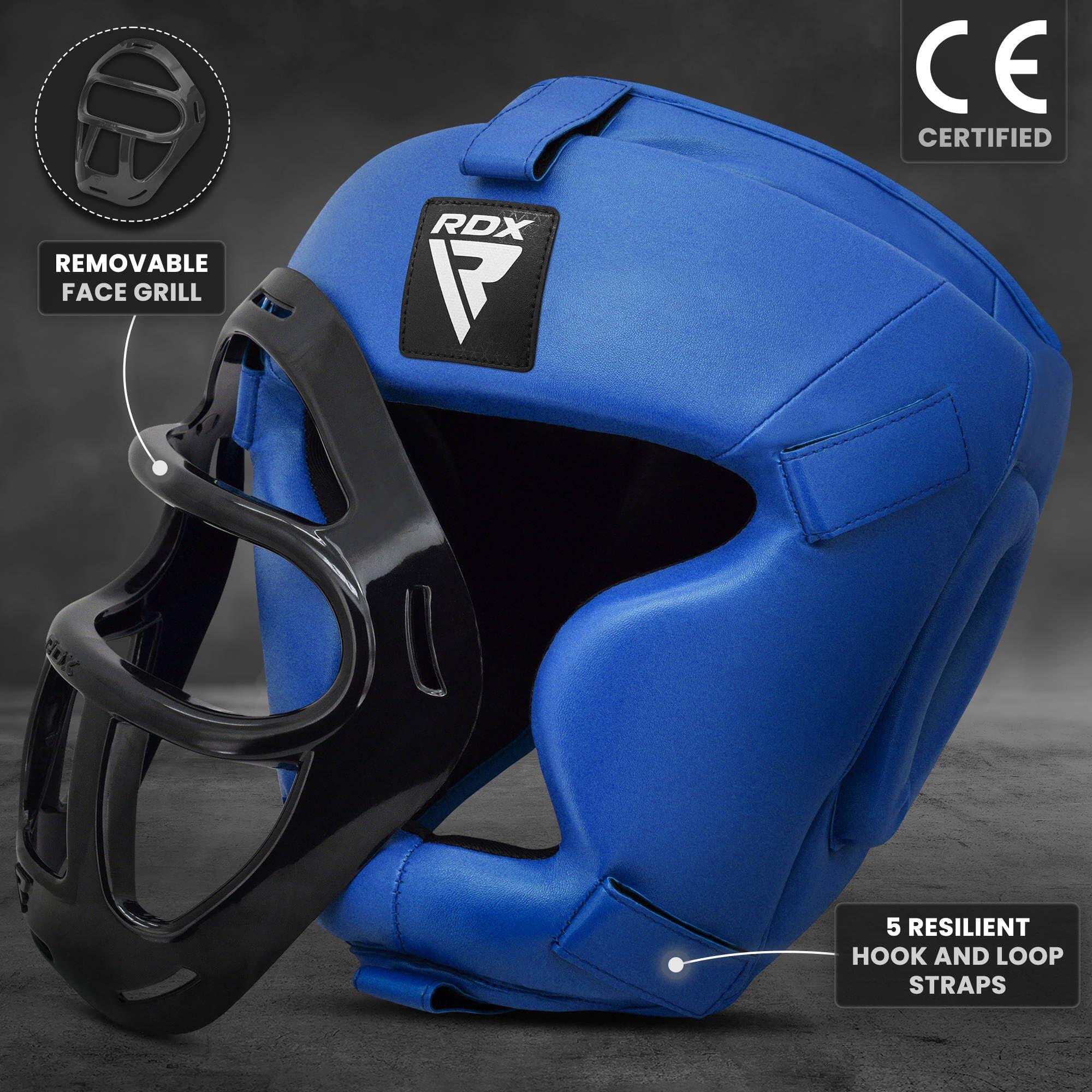 Casque De Boxe MMA Grille Protection Tête Muay Thai Entraînement Arts Martiaux 2/7