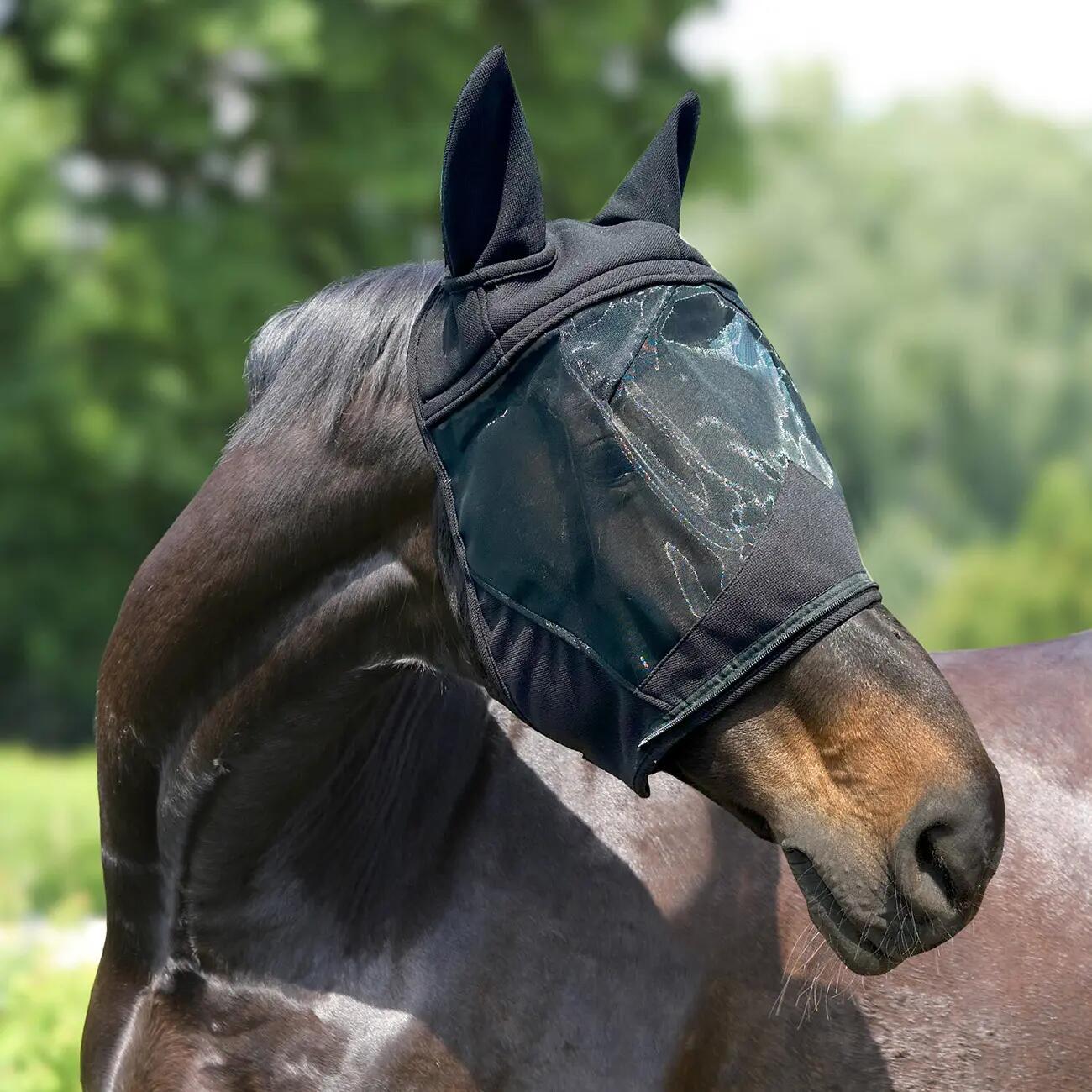 Vliegenmasker voor paard 3 in 1 York Syntia 3/4