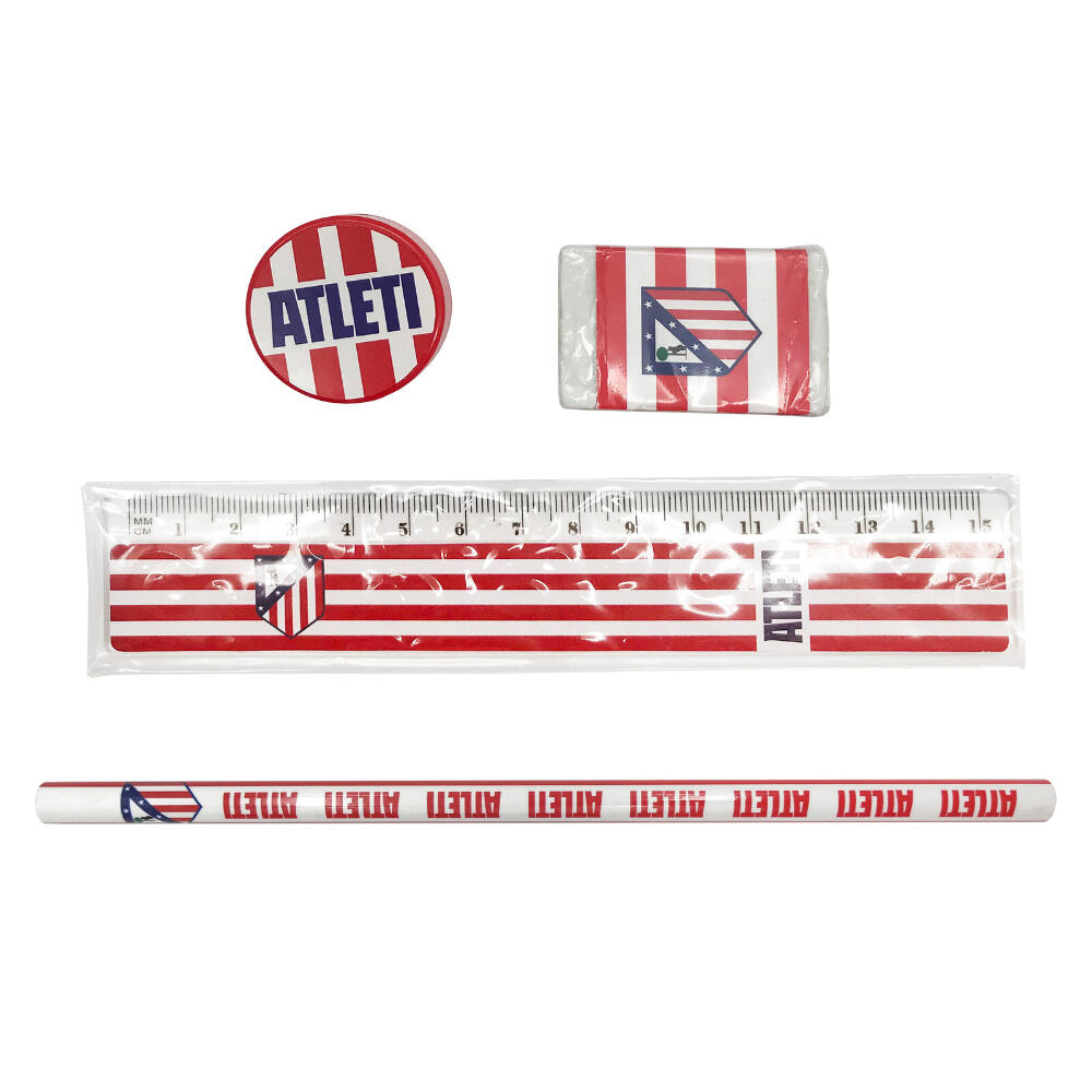 Estuche Portatodo Transparente Con Material Atlético de Madrid Escudo 3/3
