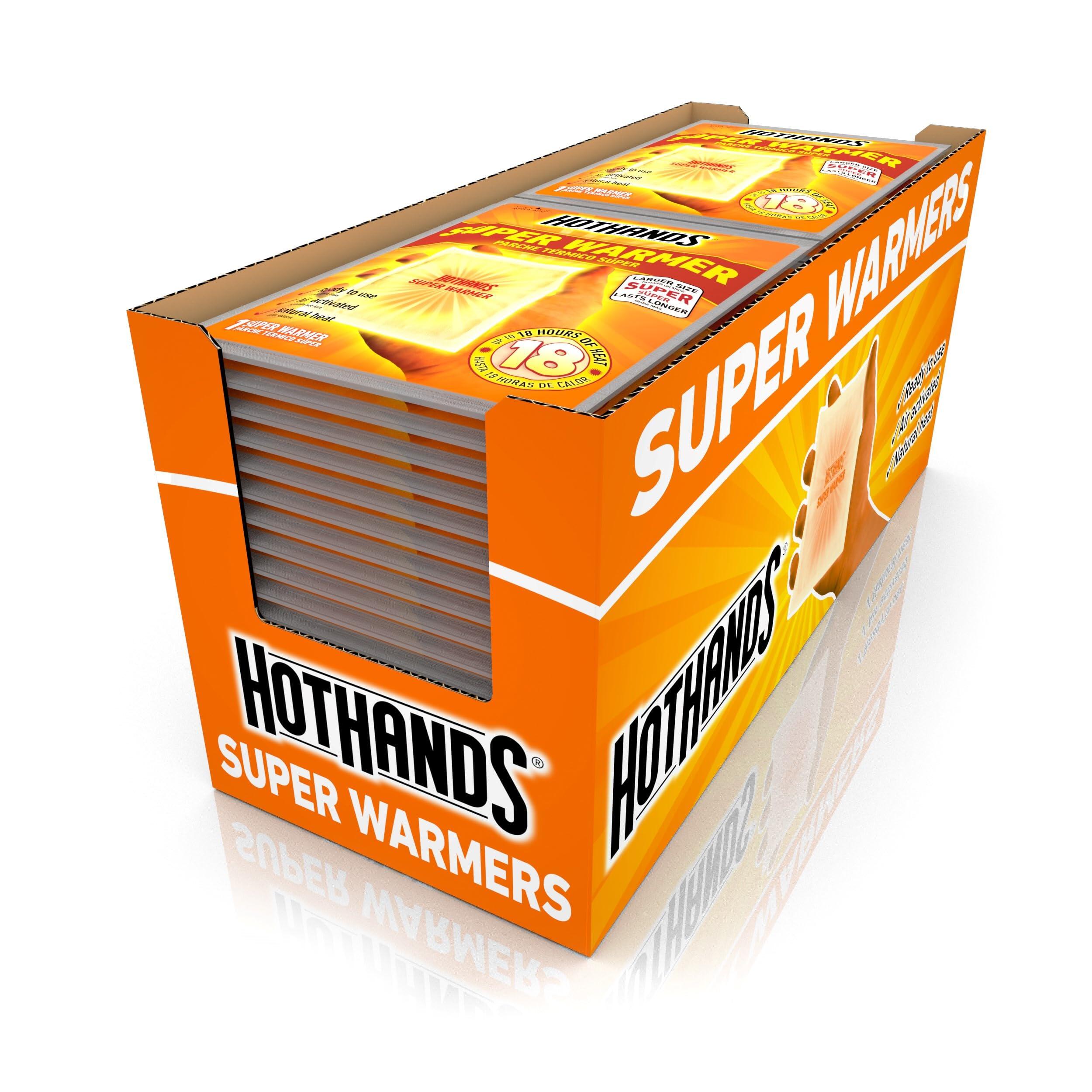 Lot de 40 Chauffe-Mains et Corps – Chauffe-Mains naturels sans Odeur – Jusqu'à 1/5