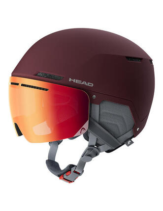 Kask narciarski damski z wbudowaną szybą HEAD CINEMA PRO W berry