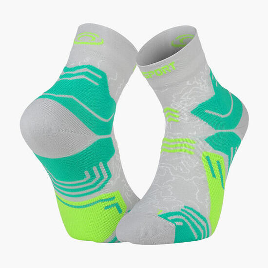 Chaussettes TREK GR MID Gris/Vert