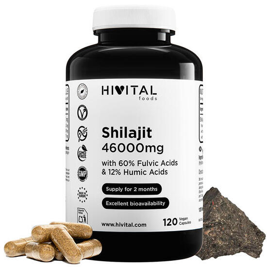 Shilajit pur 46000 mg | 120 gélules végétaliennes