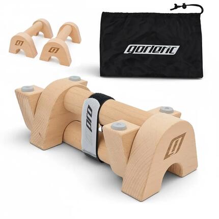 Mini parallettes en bois de hêtre 26 cm | Barres parallèles portables pour
