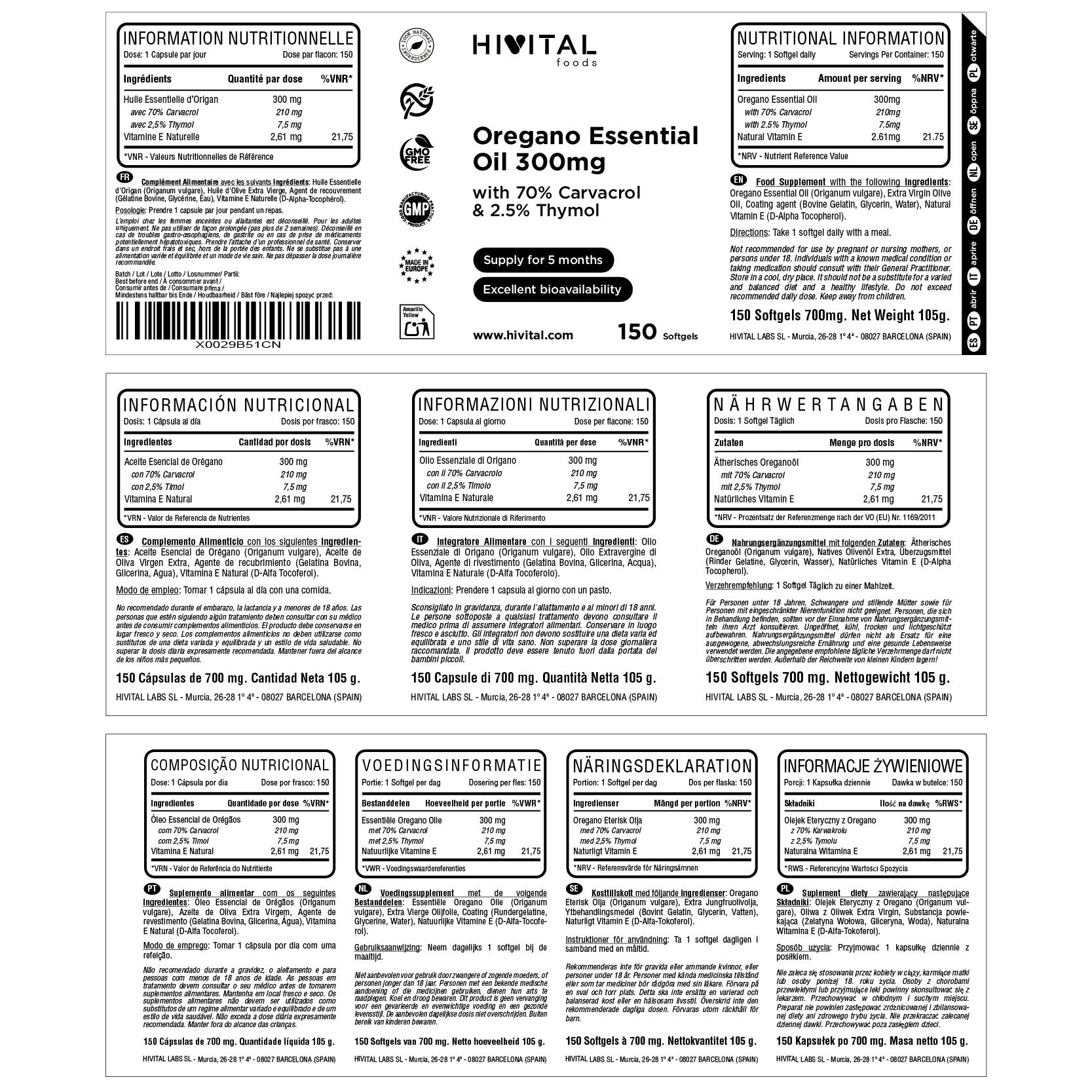 Aceite Esencial de Orégano 300 mg | 150 perlas 2/2
