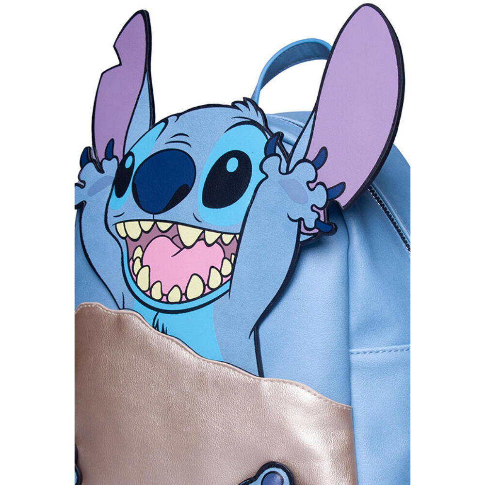 Mini Mochila Casual 3D Stitch En La Arena 3/3