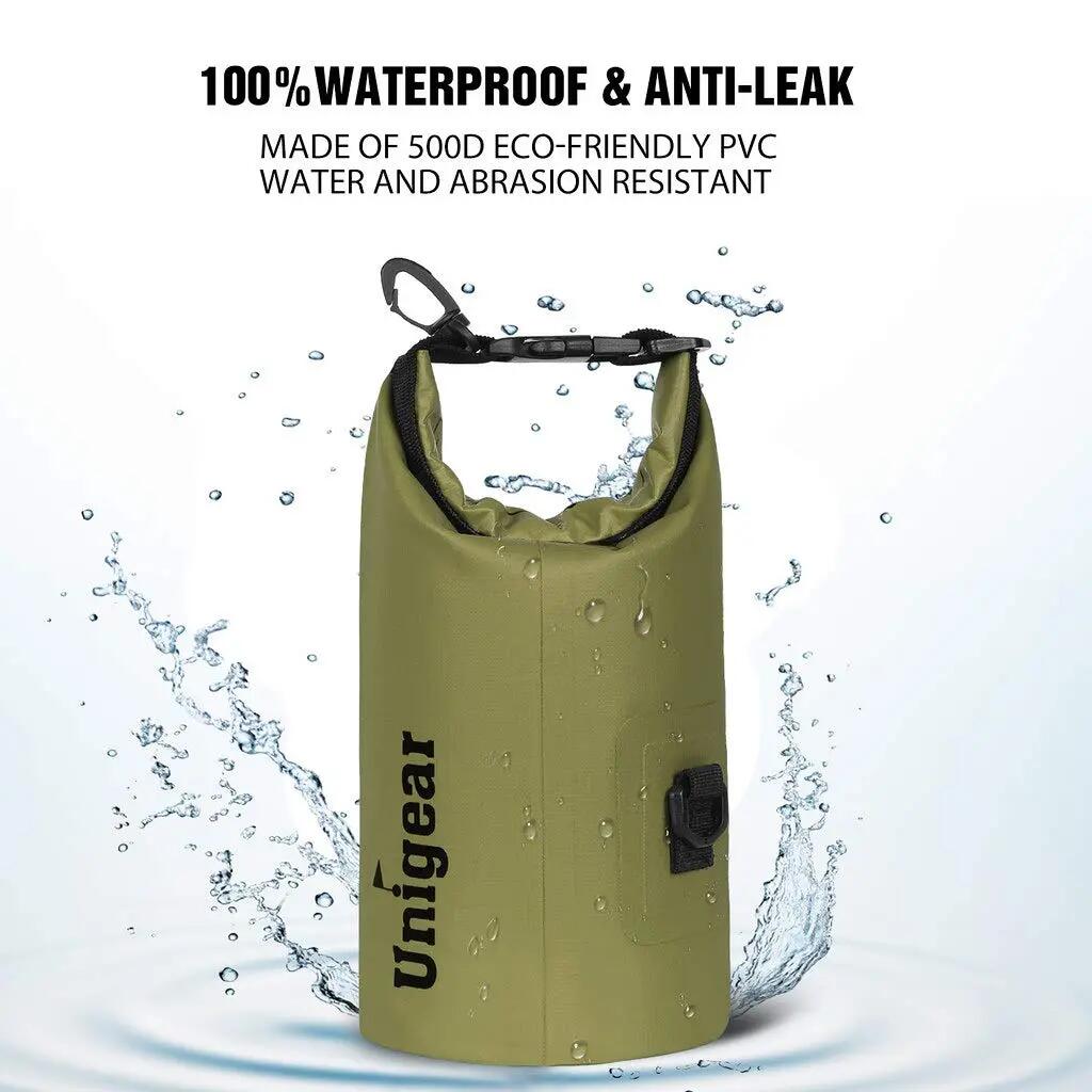 Sac Imperméable, Sacs Imperméable à l'eau Sec Sac pour Randonnée, Kayak, Pêche 2/7