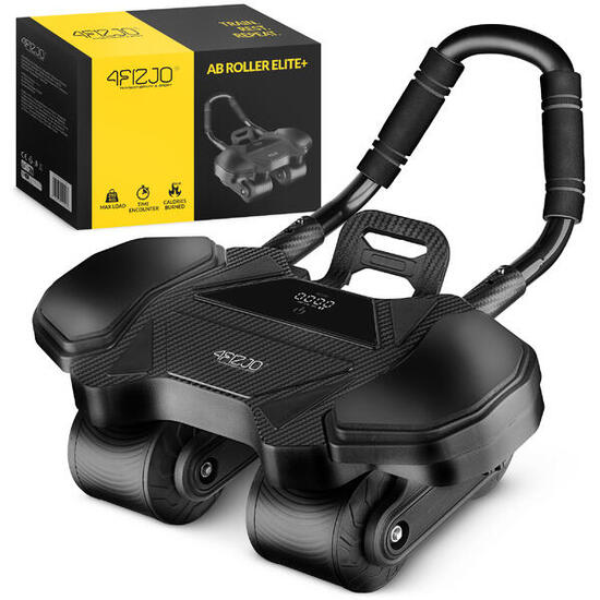 Ab Roller Wheel 4FIZJO ELITE+ Übungsrad für Bauchmuskulatur