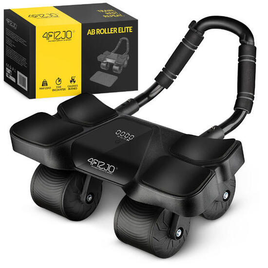 Ab Roller Wheel ELITE Übungsrad für Bauchmuskulatur 4FIZJO