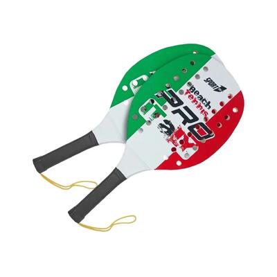 Pro beach tennis racket set van 12mm hout met zachte bal – duurzame rackets voor