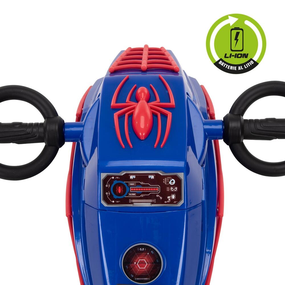 Spider-Man mota elétrica para crianças – Veículo elétrico recarregável com luzes 3/3