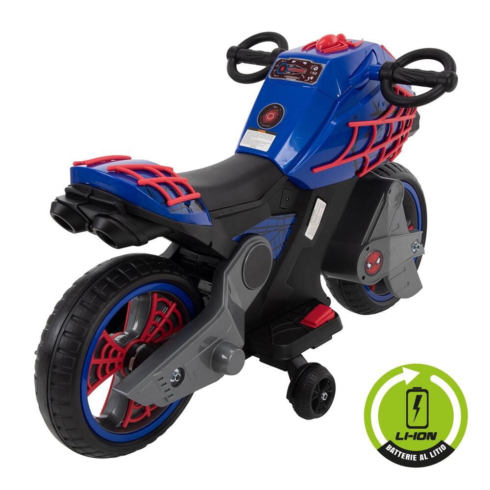 Spider-Man mota elétrica para crianças – Veículo elétrico recarregável com luzes 2/3