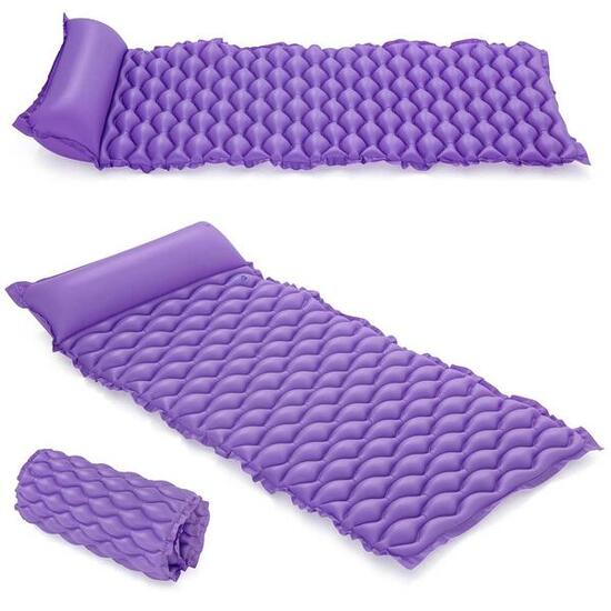 Materac dmuchany do pływania Bestway wodny plażowy zwijany 213x86 cm fioletowy
