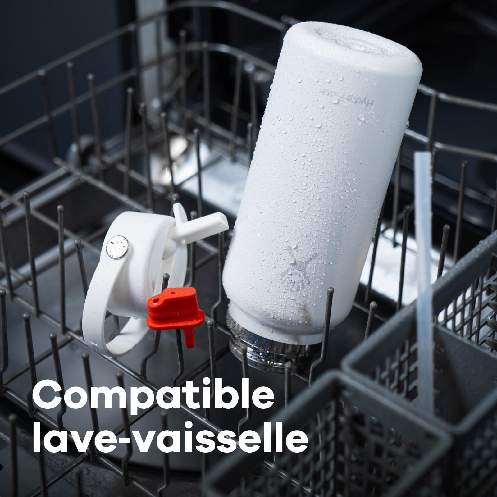 Wide Flex Straw Cap 946 ml (32 oz) Bouteille – Acier inoxydable, paille 7/7