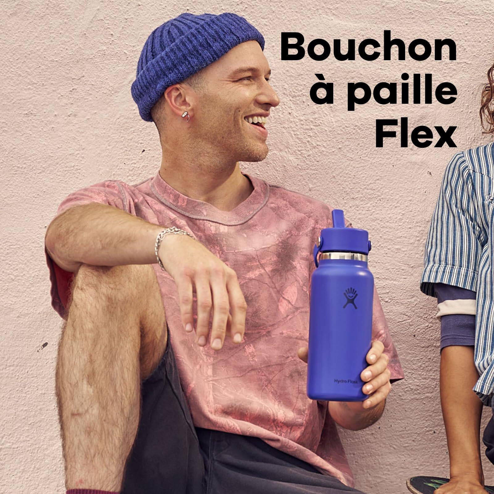 Wide Flex Straw Cap 946 ml (32 oz) Bouteille – Acier inoxydable, paille 6/7