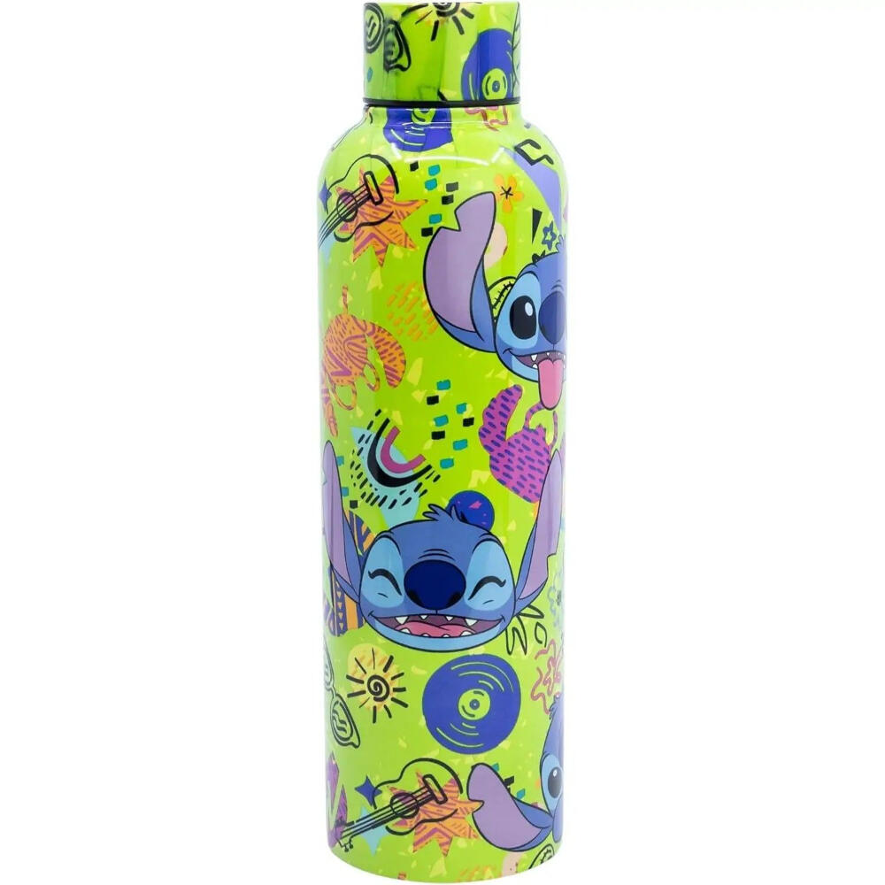 Botella Termo Acero Inoxidable Antivuelco 515 ML Stitch Green Party Toyce 1/2