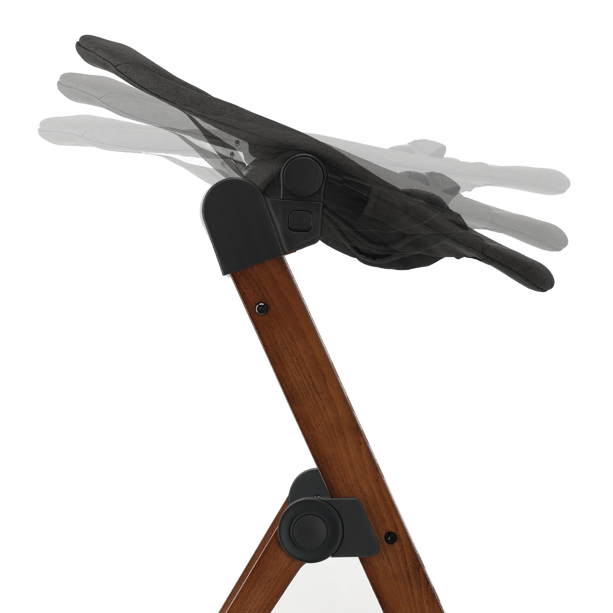 Cadeira de Refeição Odin com Espreguiçadeira - Castanho Escuro/Cinzento Escuro 5/10