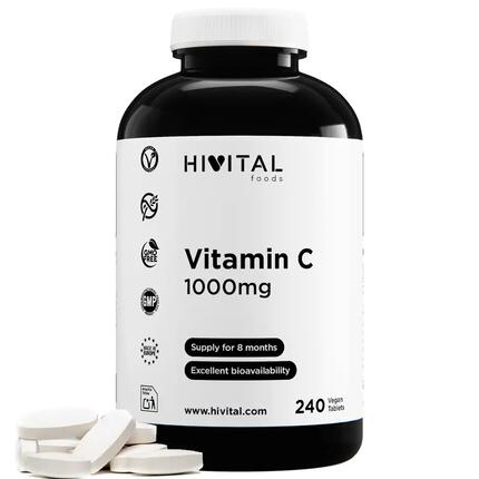 Vitamine C 1000 mg | 240 comprimés végétaliens
