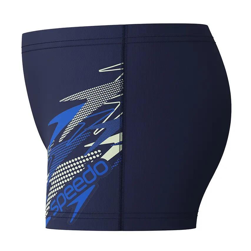 Kids Medley Logo Aquashort Blauw 3/4