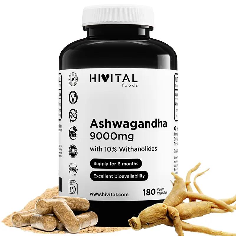 Ashwagandha 9000 mg | 180 vegan capsules