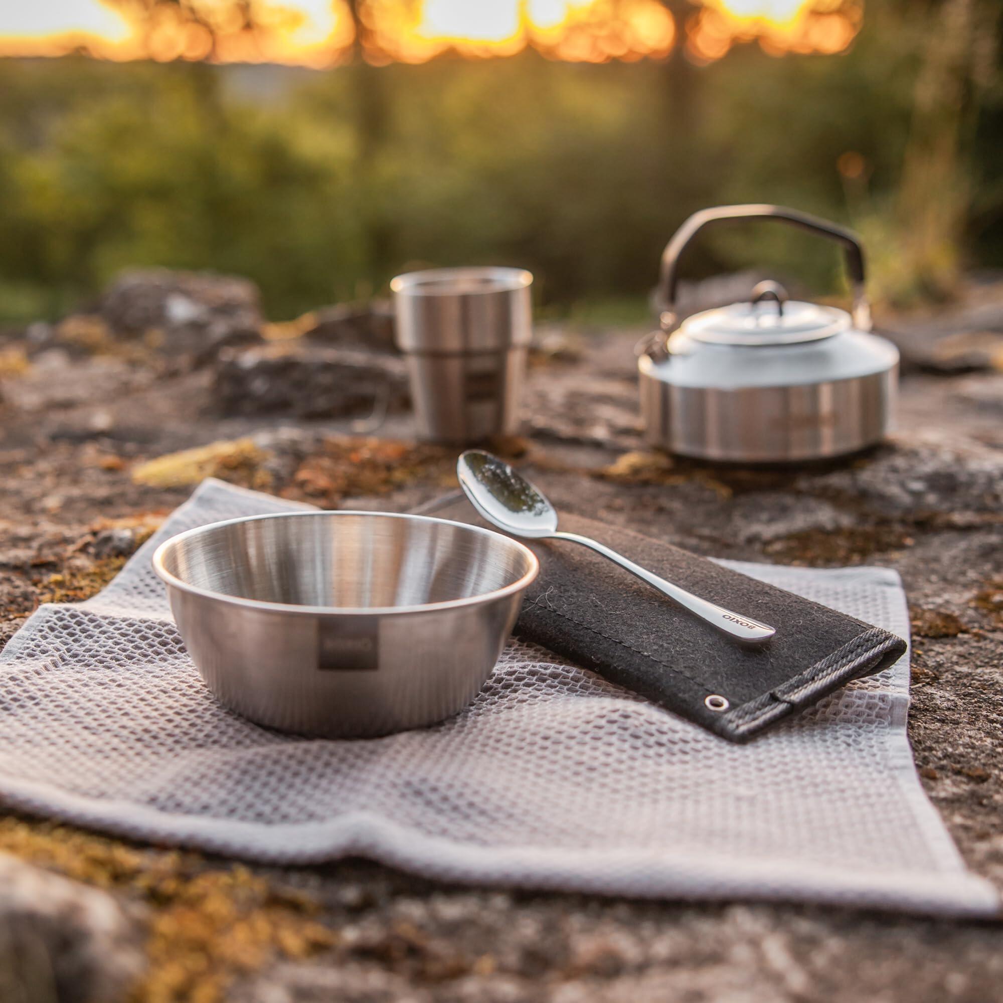 CookUp : complément complet de 28 pièces pour cuisine de camping 40 x 30 x 12 3/5
